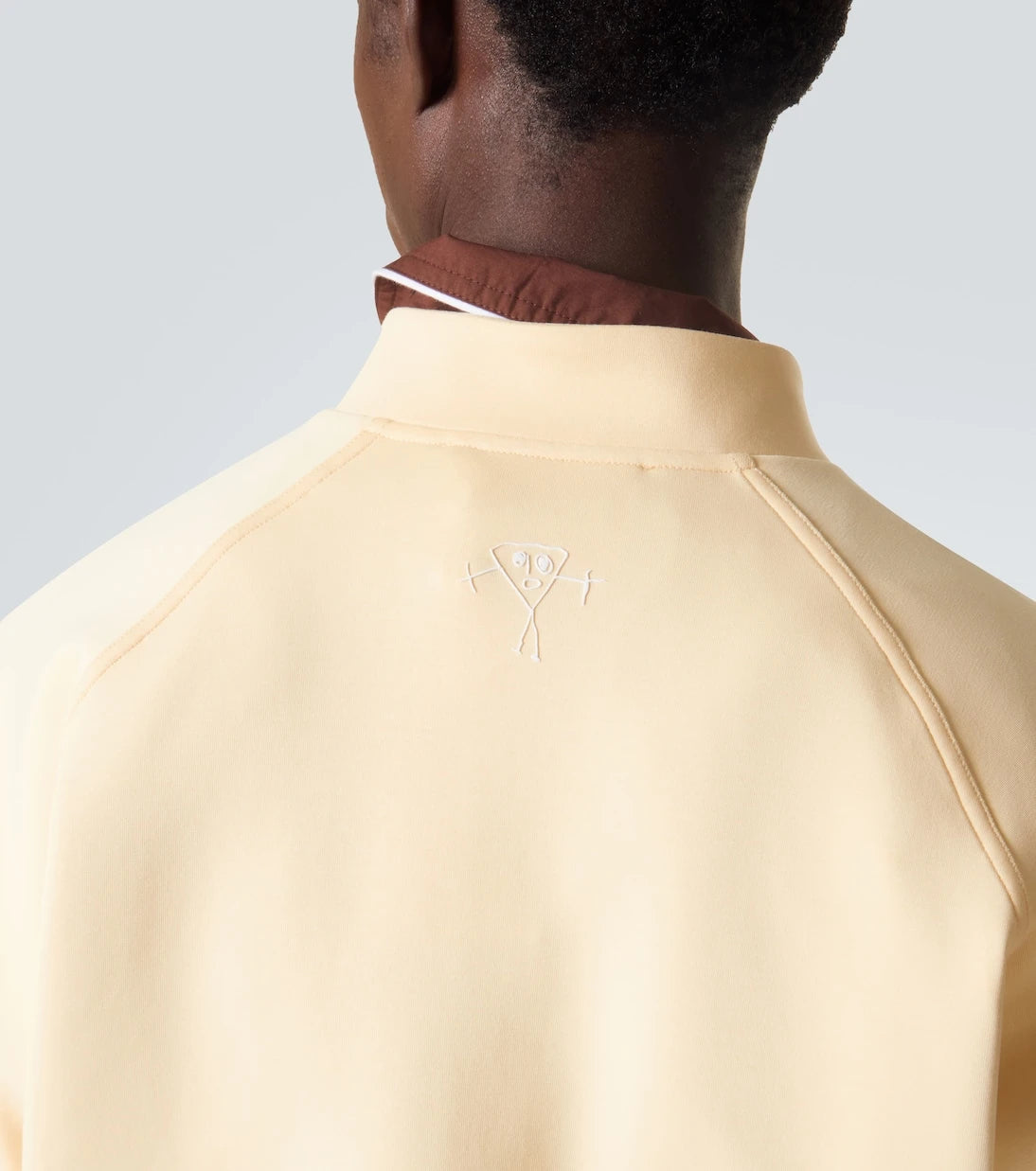 Plan C - Cotton-blend half-zip sweatshirt