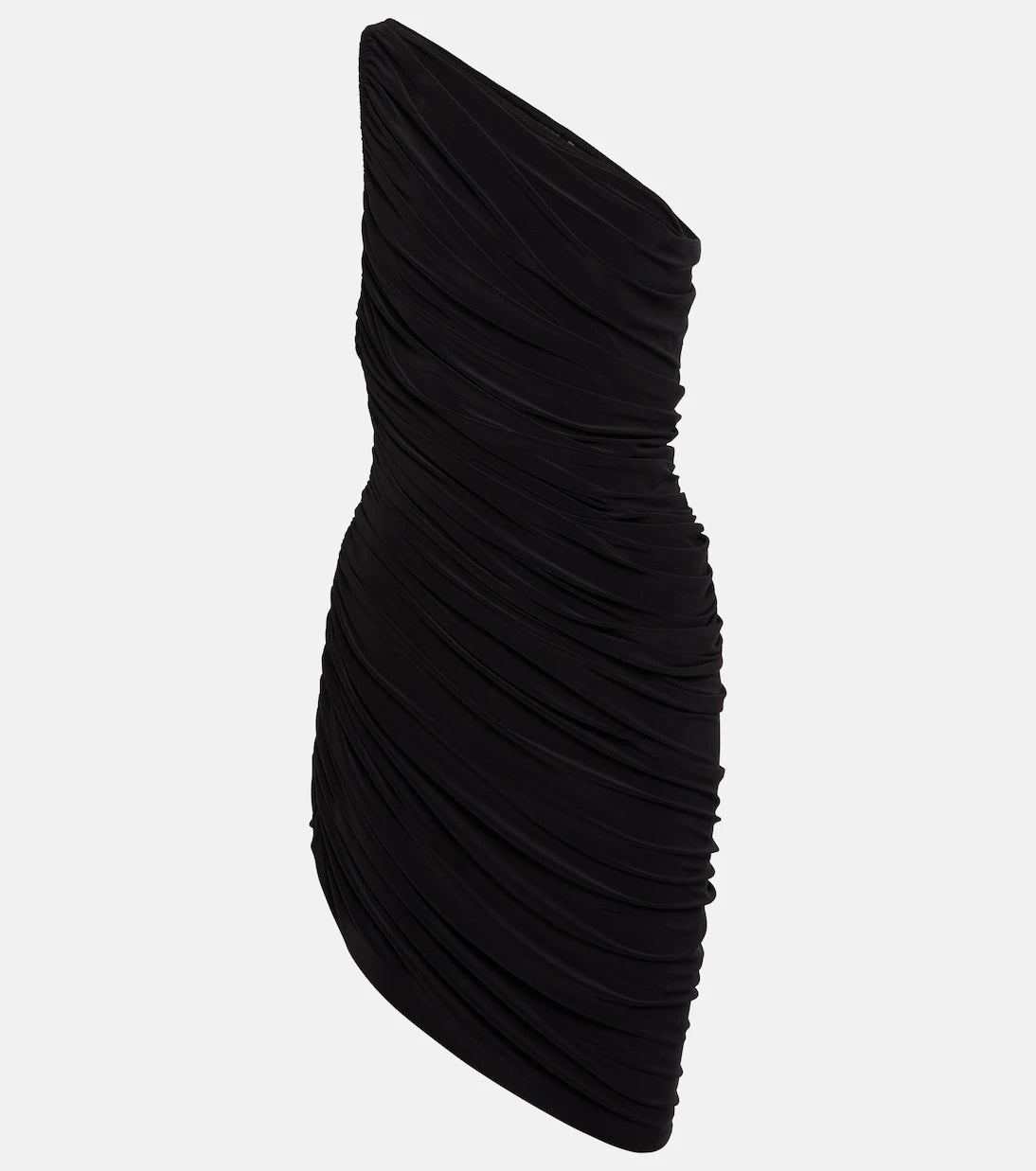 Norma Kamali - Diana asymmetrical ruched minidress