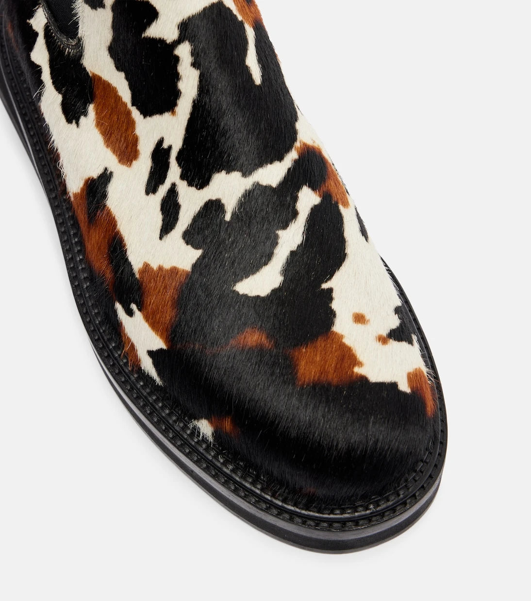 Sacai - x J.M. Weston calf hair ankle boots
