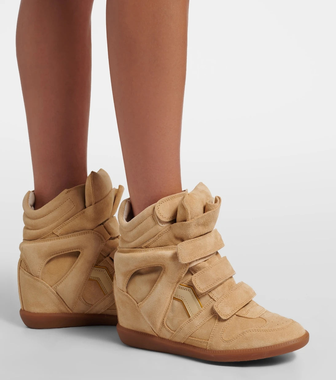 Isabel Marant - Bekett suede wedge sneakers