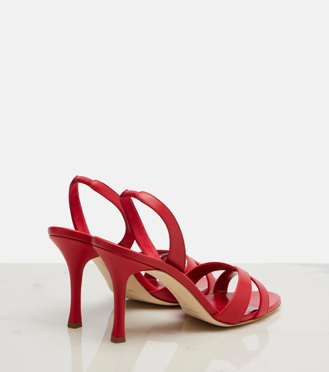 Manolo Blahnik - Callasli leather slingback sandals