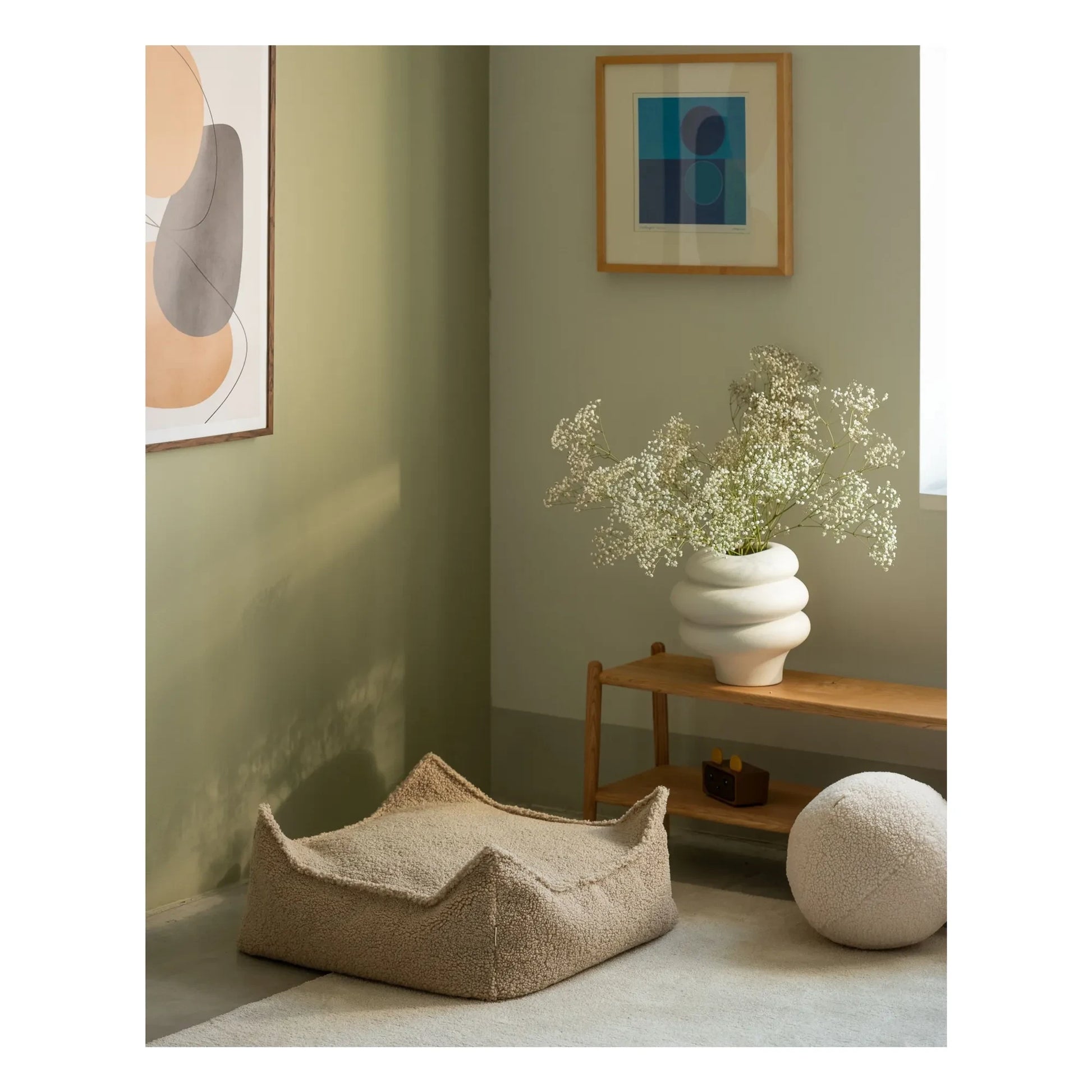 Wigiwama - Ottoman in teddy | Beige