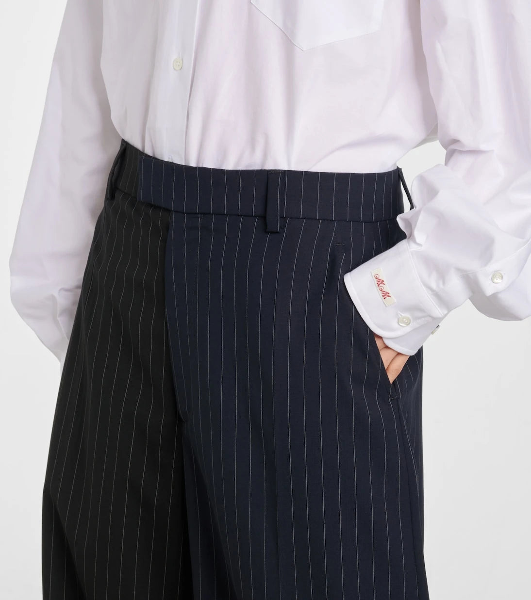 Vetements - Pinstripe wool wide-leg pants