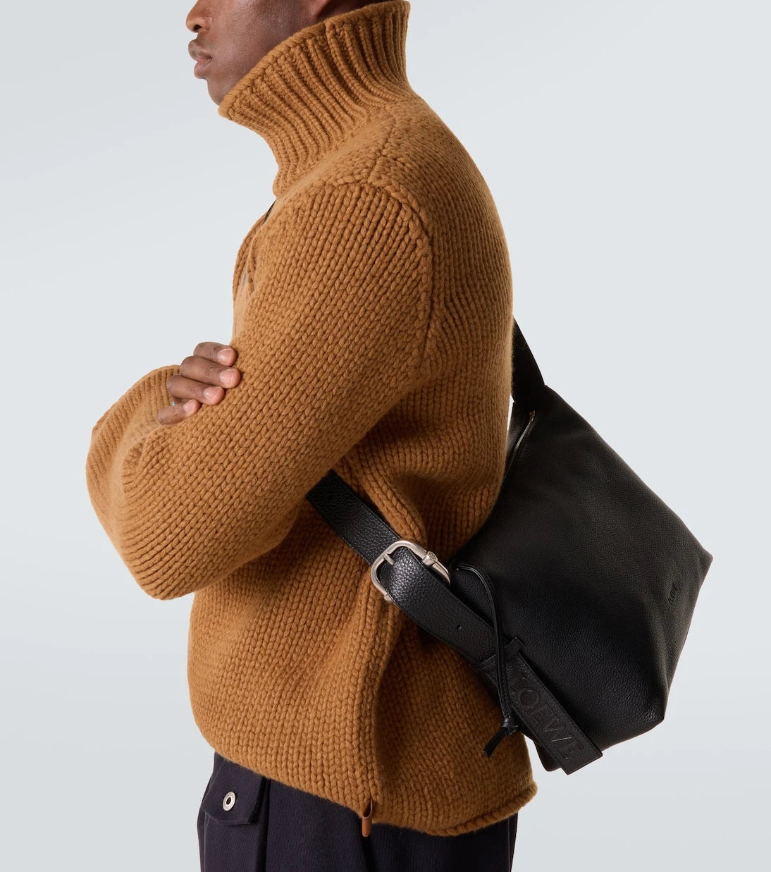 Loewe - Loop leather shoulder bag