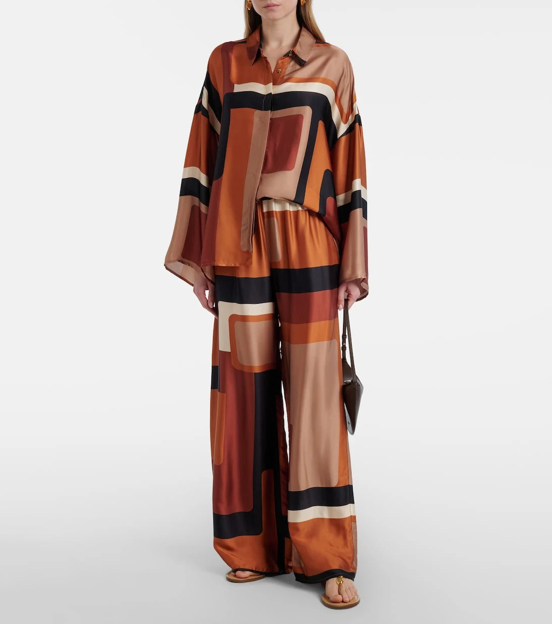Faithfull - Cora printed satin shirt