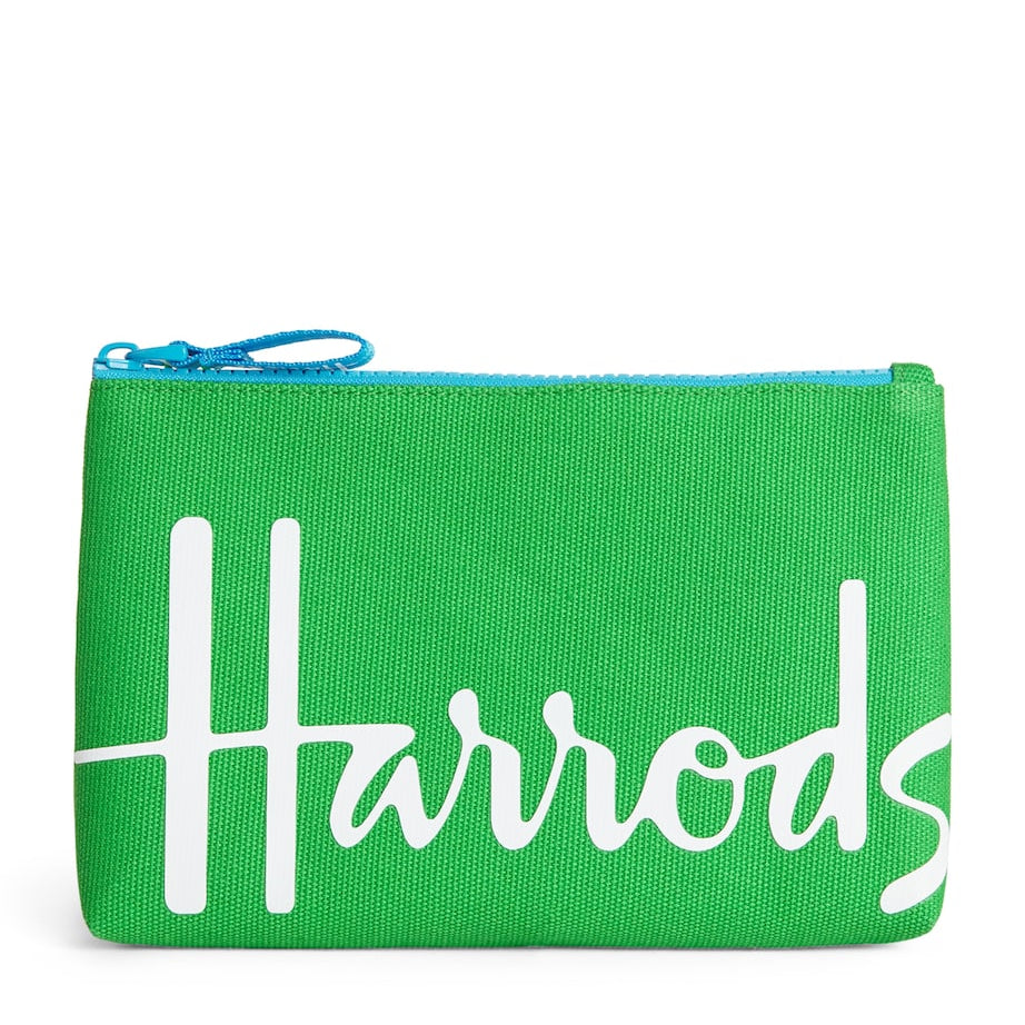 Green Small Cotton Logo Pouch