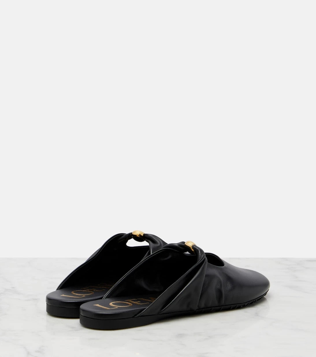 Loewe - Pebble Soft leather mules