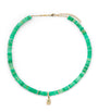 Yellow Gold and Emerald Thunderbird Beaded Necklace