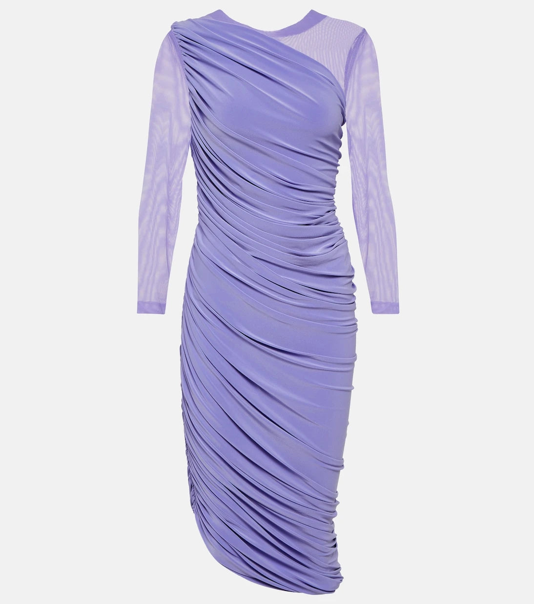 Norma Kamali - Diana ruched jersey midi dress