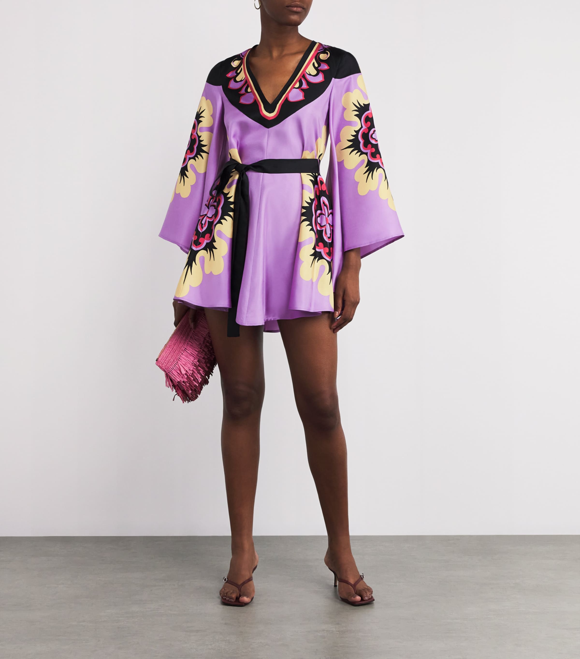 La Doublej Multi Silk Magnifico Mini Dress