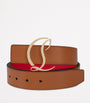 Christian Louboutin Red CL Logo Leather Belt
