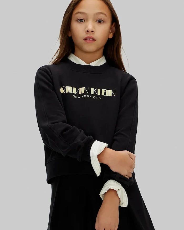 Calvin Klein Jeans Çocuk Pamuklu Sweatshirt