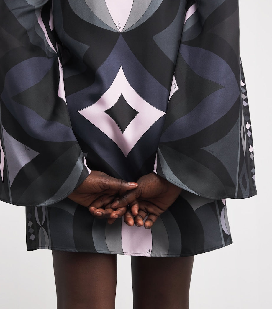 Pucci Silk High-Neck Mini Dress