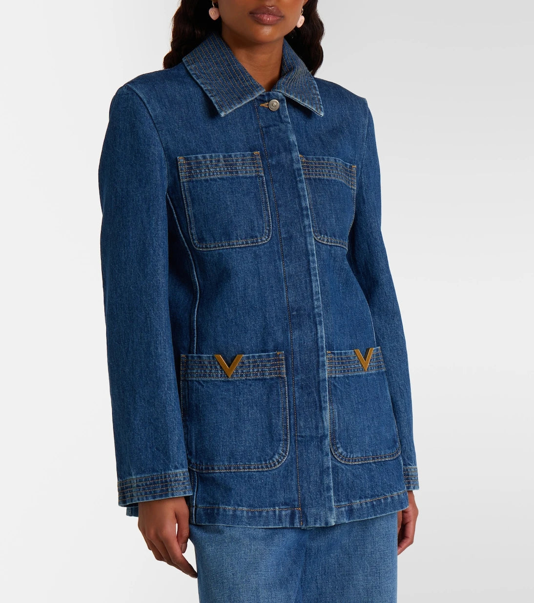 Valentino - VGold denim field jacket