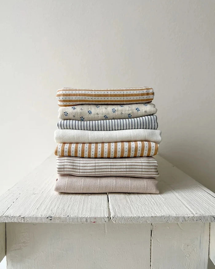 Cam Cam Copenhagen Пелена за деца от памук Classic Stripes Camel 2 броя
