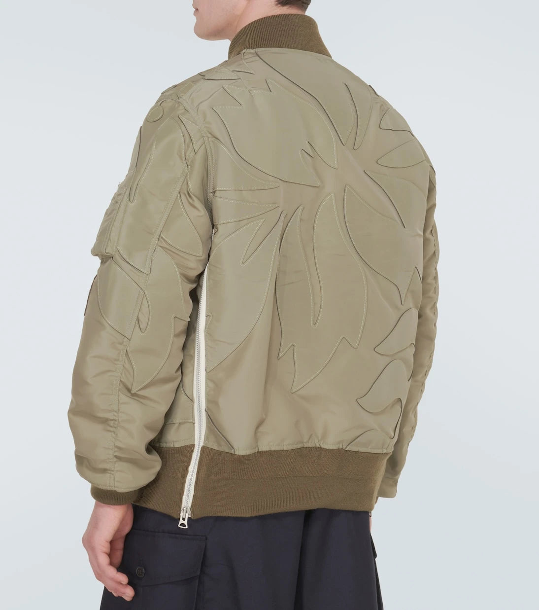 Sacai - Embroidered twill bomber jacket