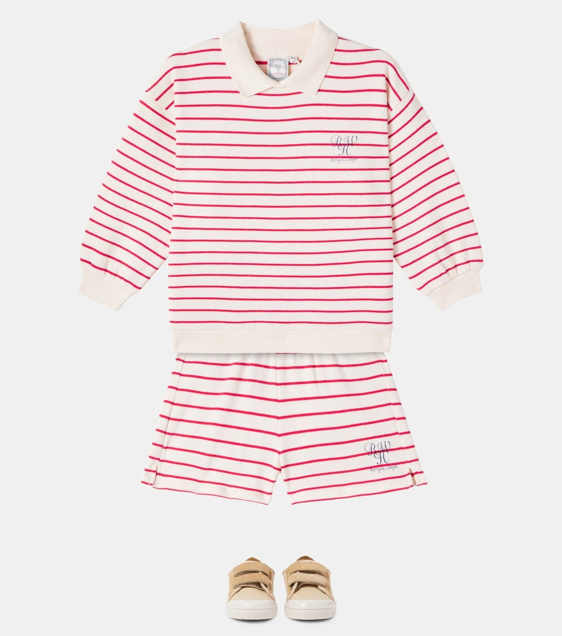 Konges Sløjd - Largo striped cotton jersey shorts