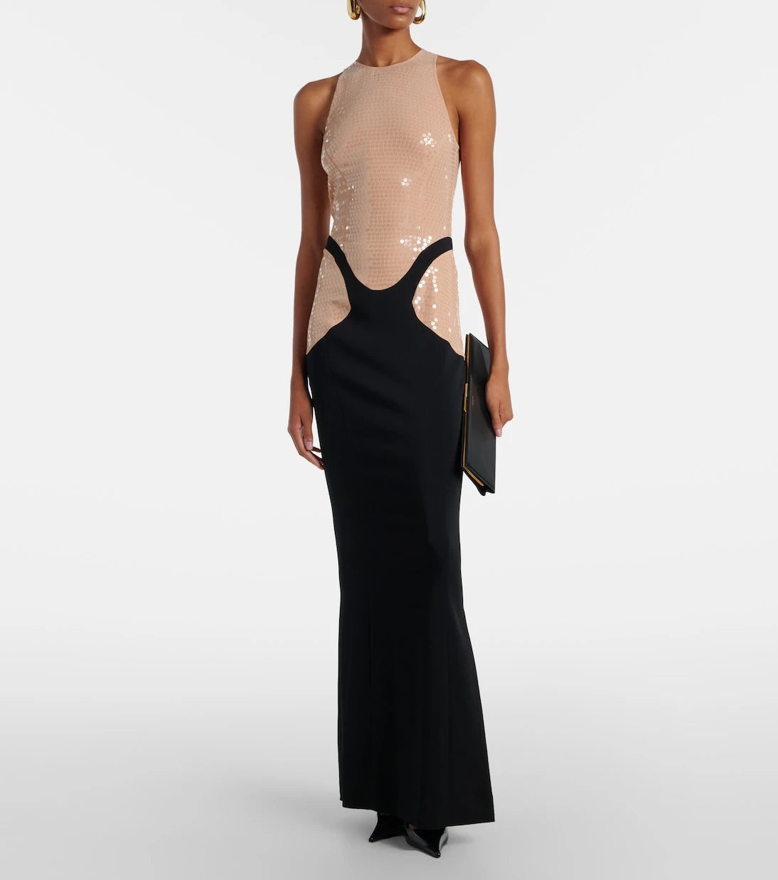 Mugler - re/edit sequined crêpe gown