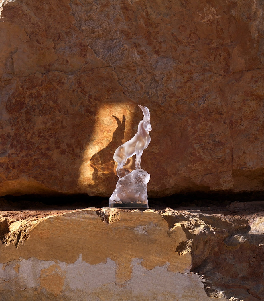 Crystal Ibex Sculpture (33.5cm)
