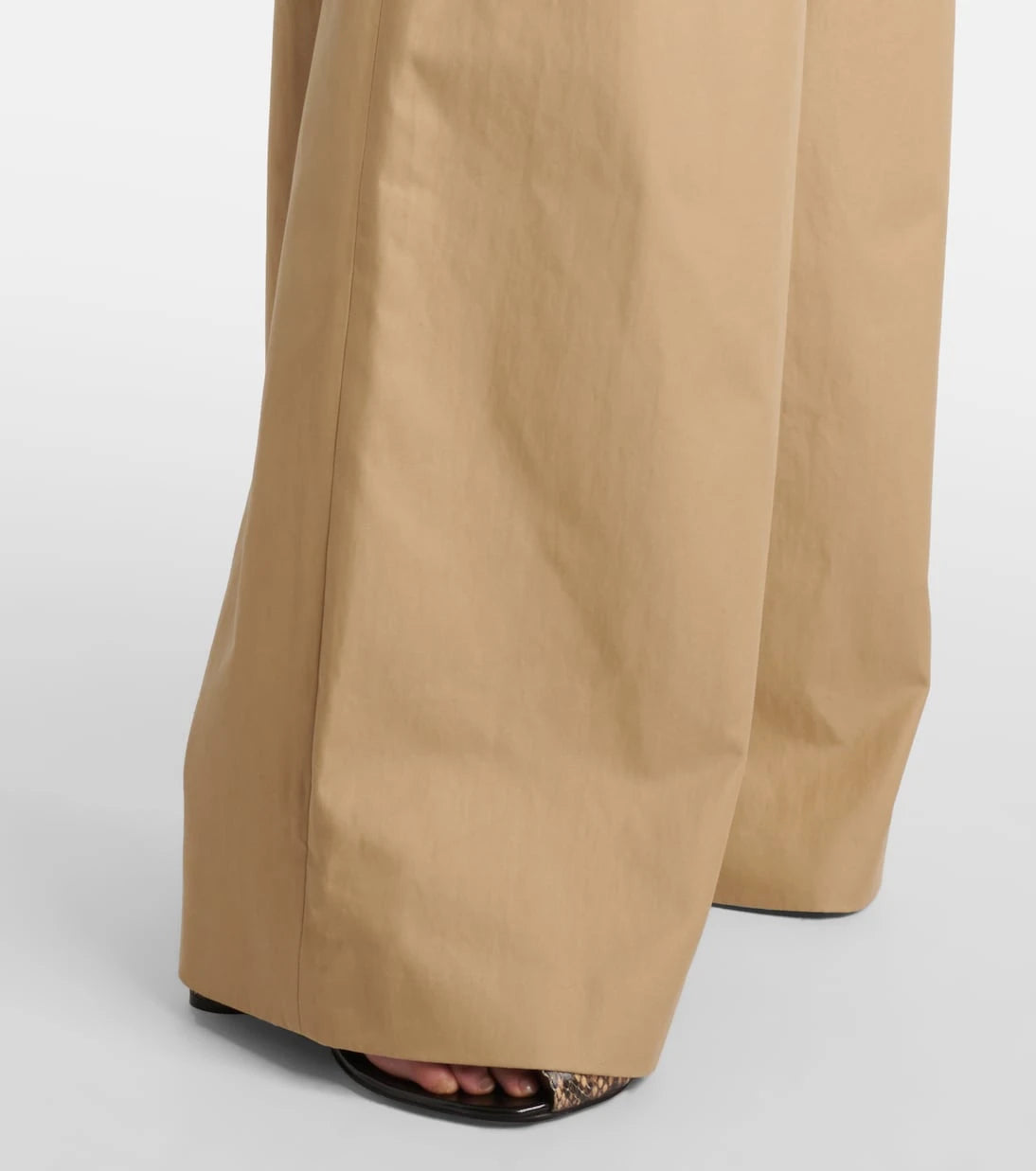 Dries Van Noten - Low-rise cotton twill wide-leg pants