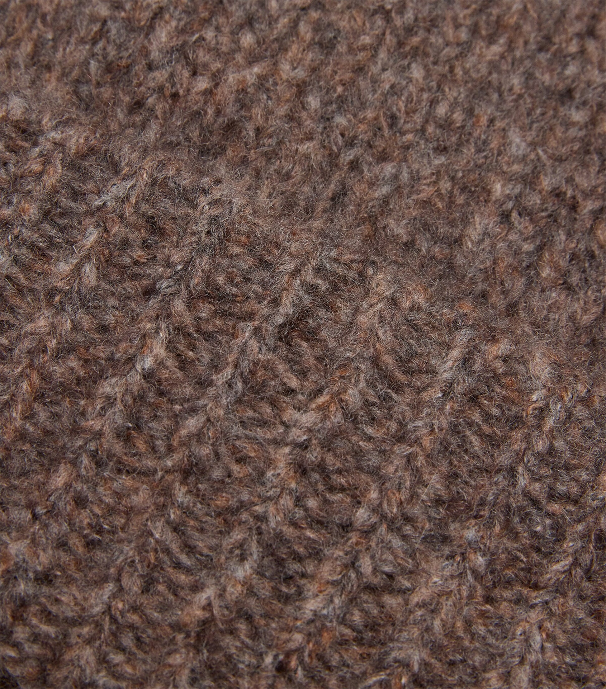 Johnstons Of Elgin Brown Cashmere-Silk Brushed Beanie