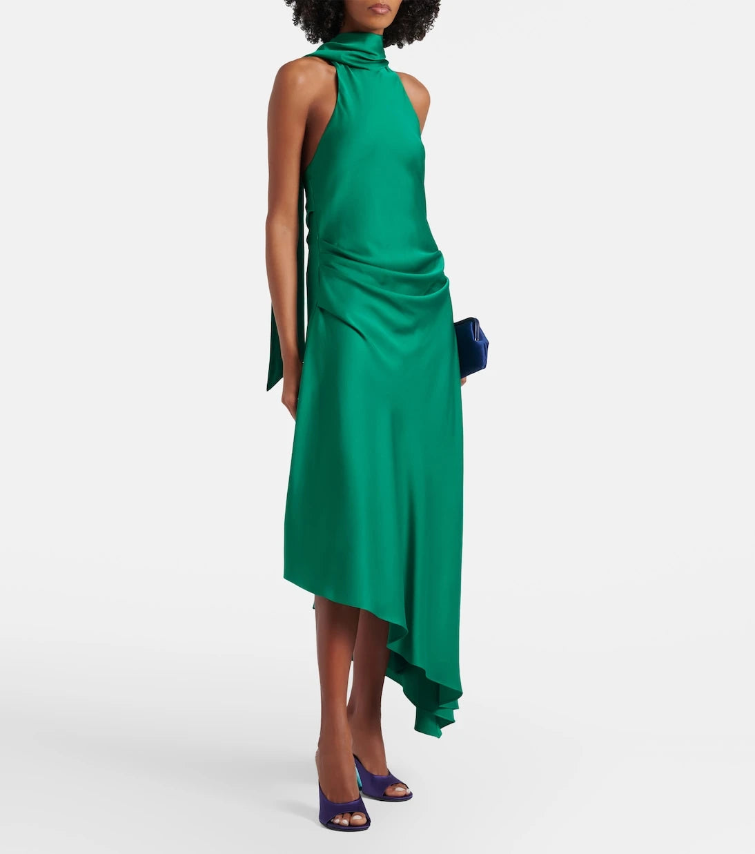Simkhai - Monica asymmetric satin midi dress