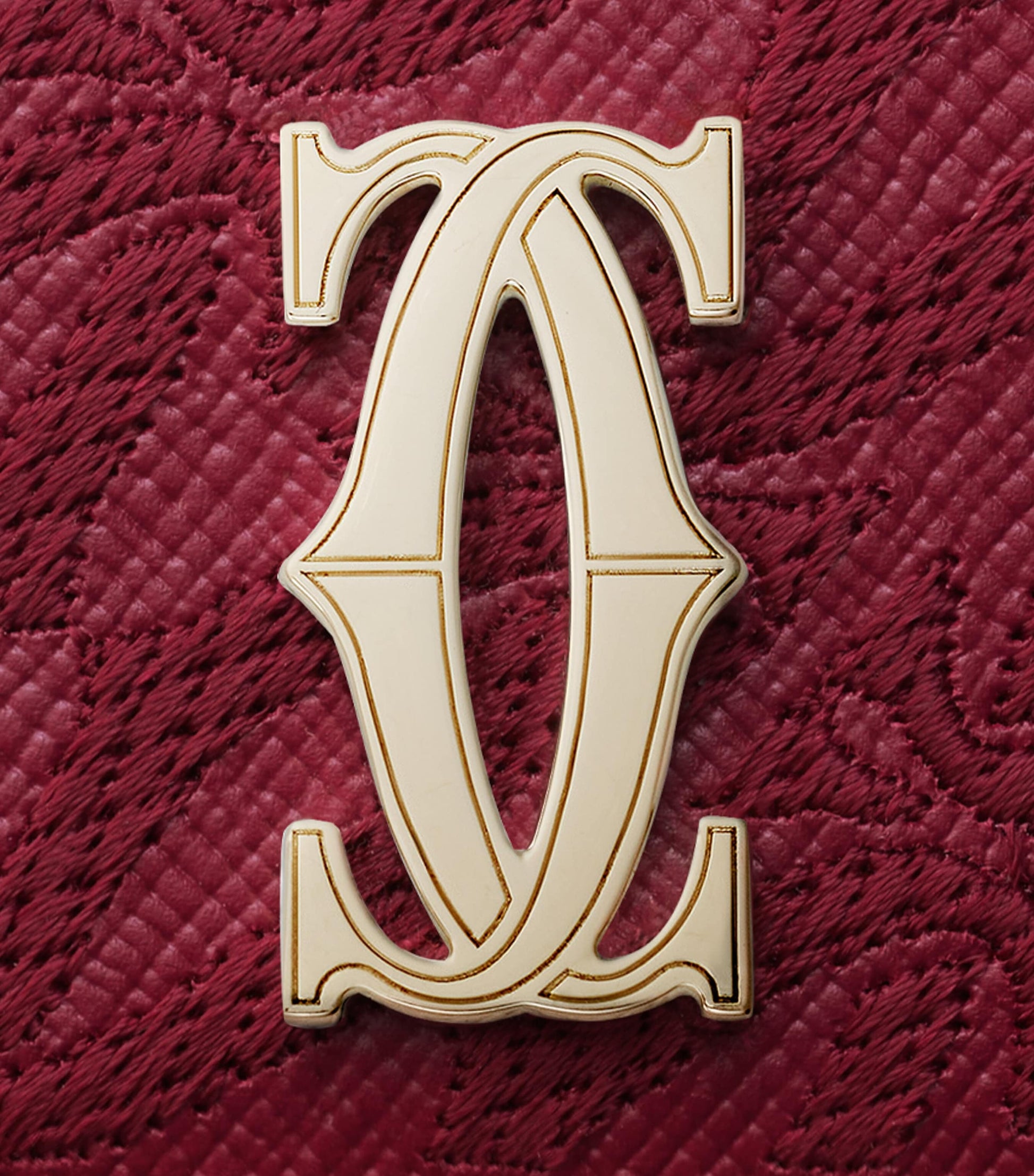 Cartier Red Mini Leather C de Cartier Wallet