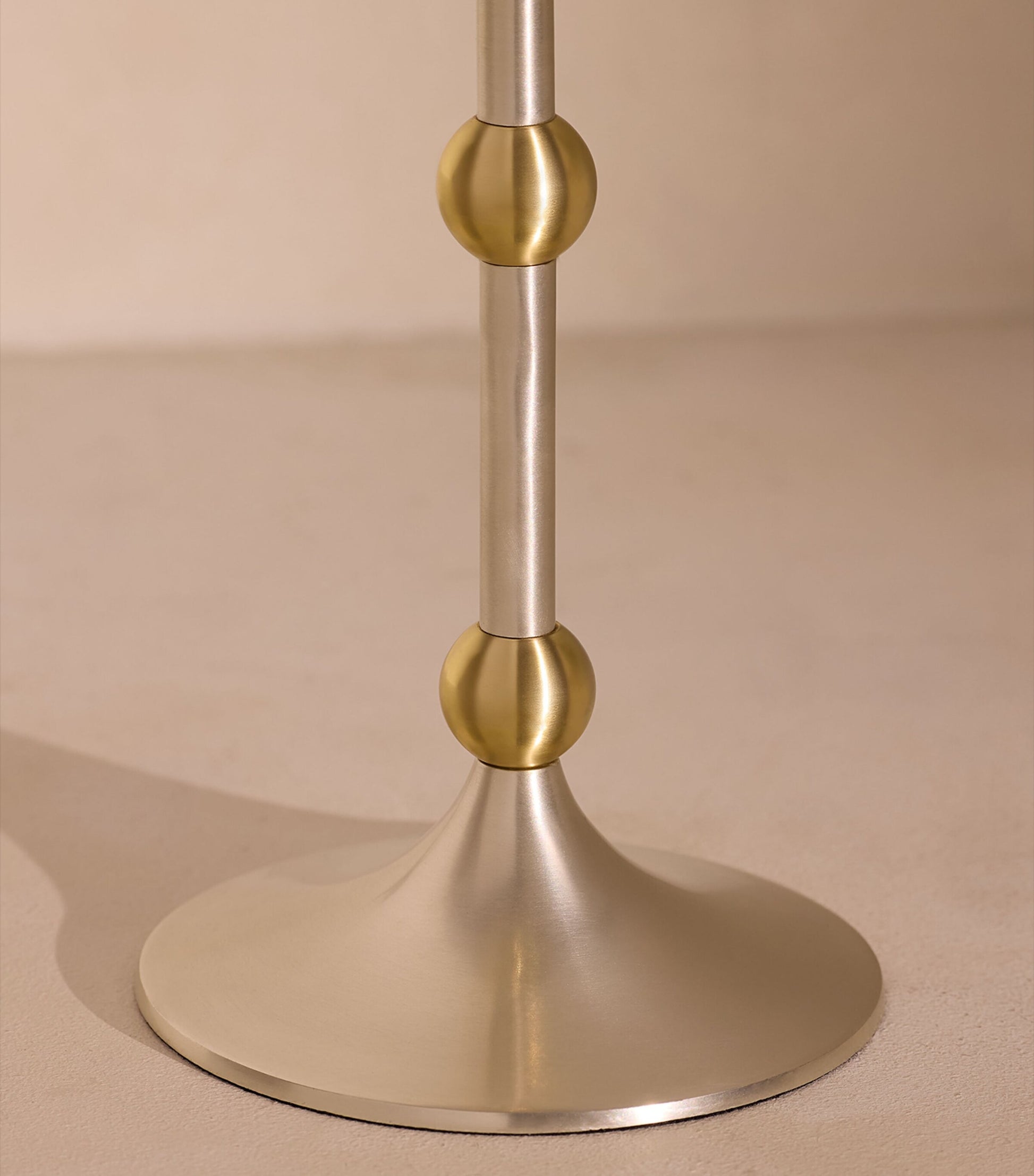 Medium Silver-Plated Cilia Candlestick Holder (25cm)