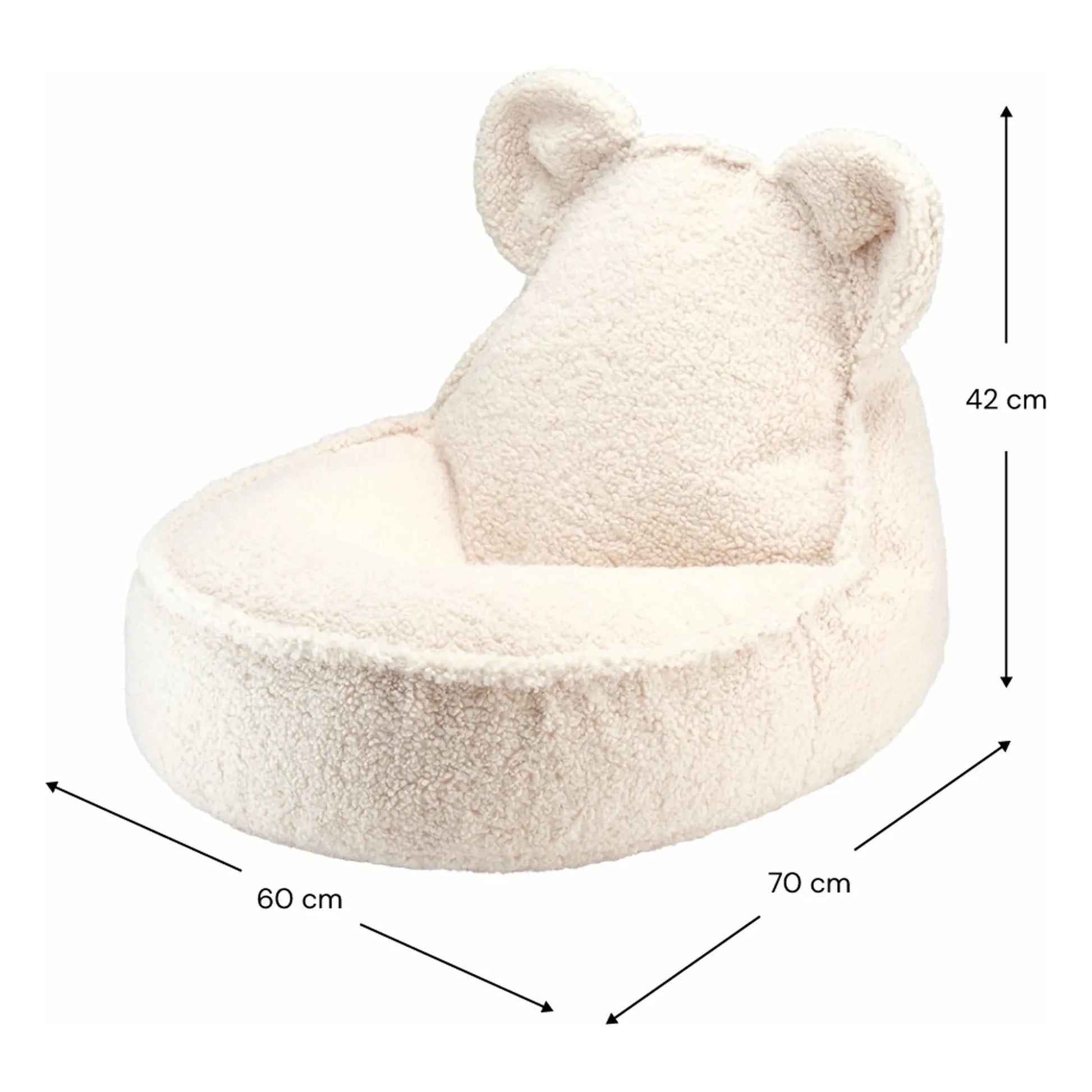 Wigiwama - Teddy Bear armchair | Ecru