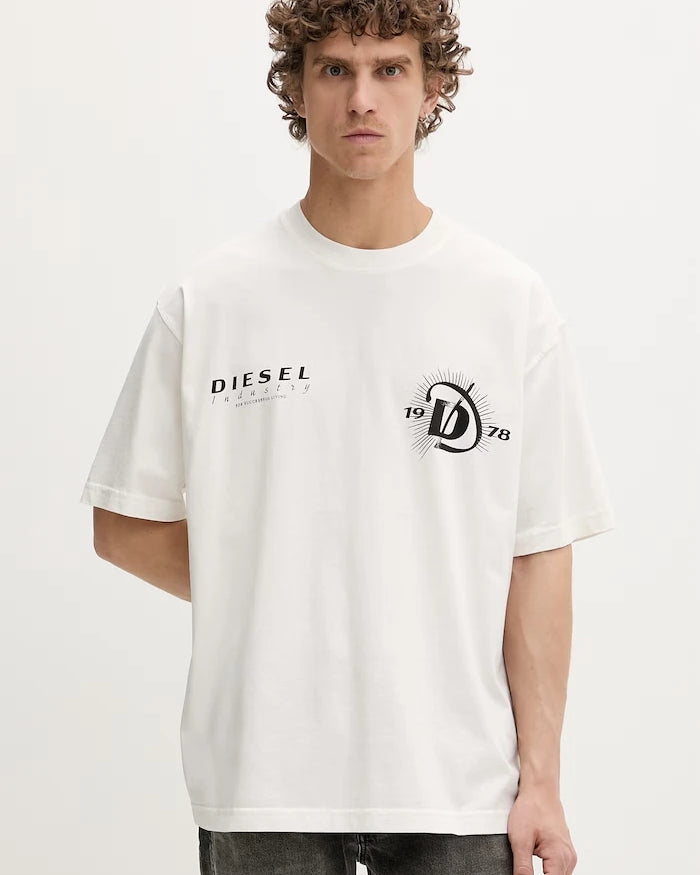Diesel Erkek Pamuklu T-Shirt T-BOGGY-V6