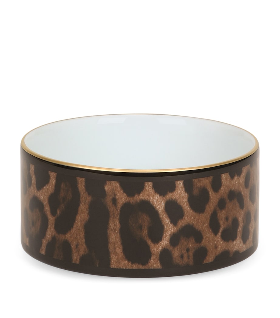 Dolce & Gabbana Casa Porcelain Leopardo Trinket Box