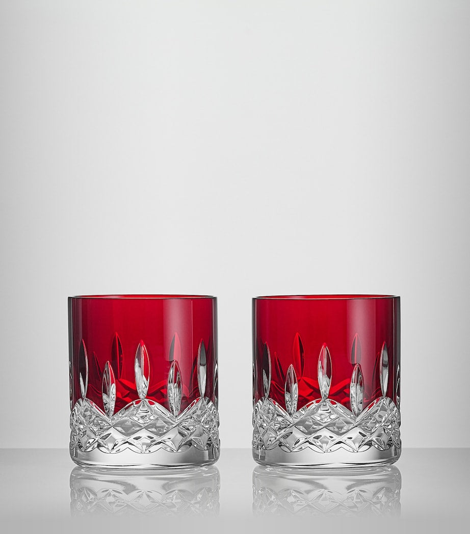 Set of 2 Crystal Lismore Straight Tumblers (180ml)