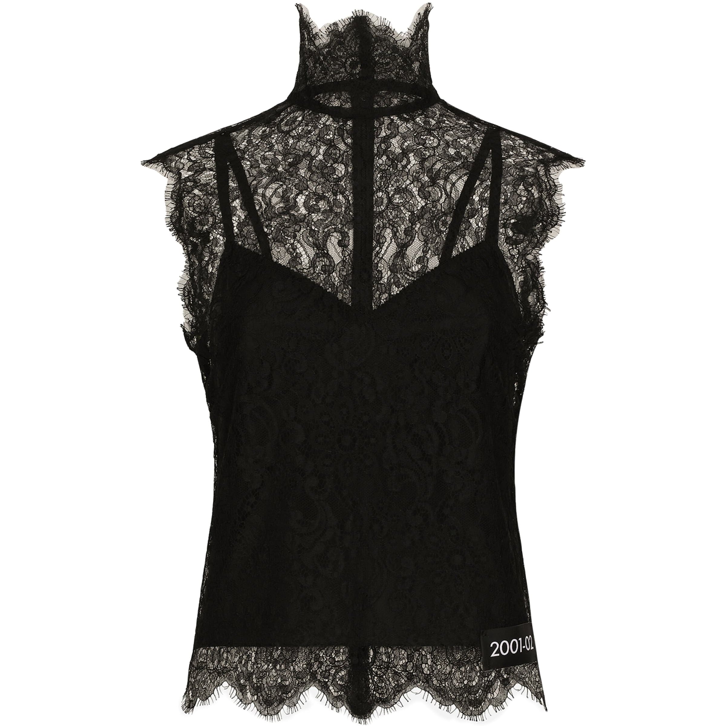 Dolce & Gabbana Multi Lace Sleeveless Blouse