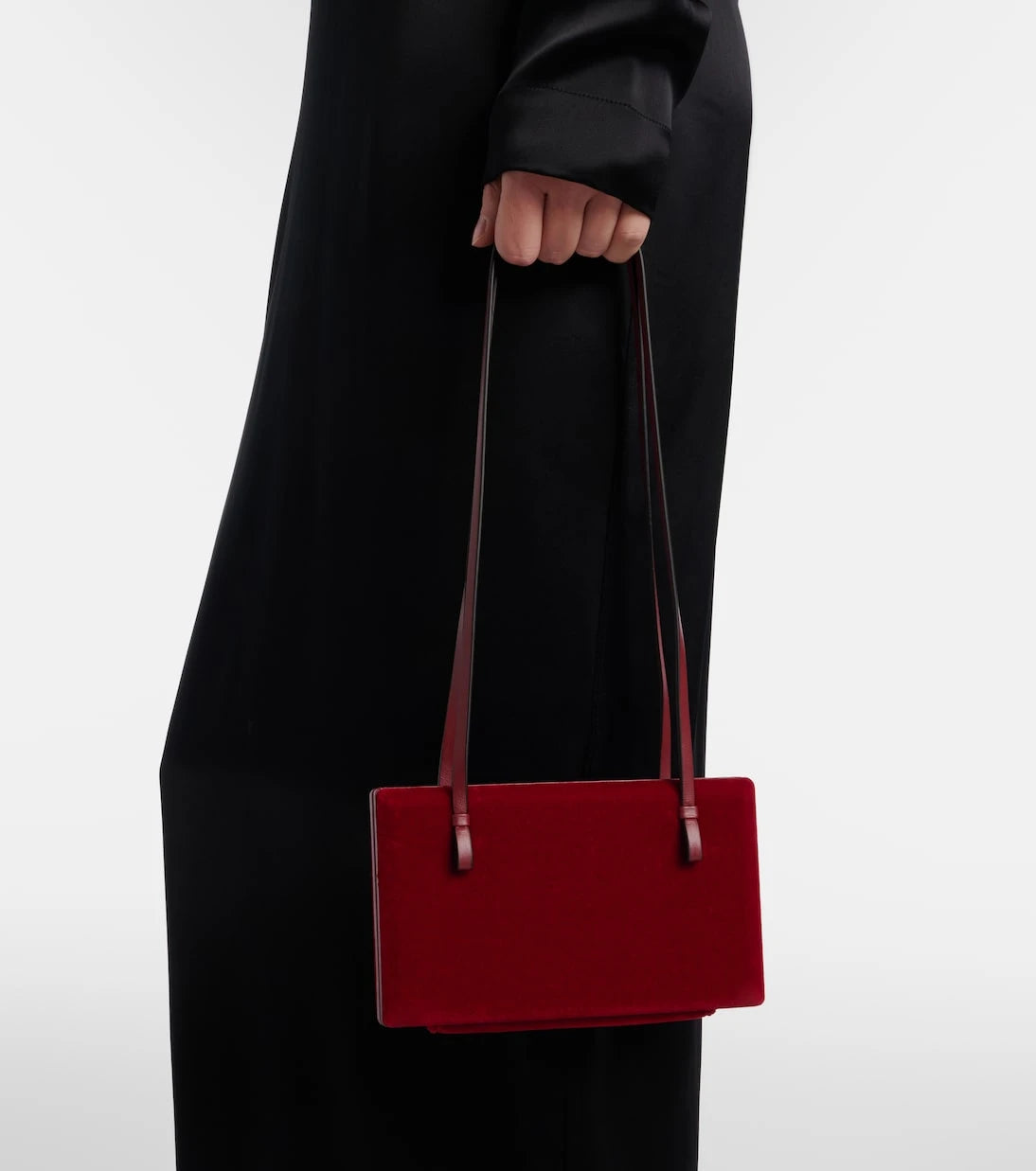 Toteme - Cocktail velvet shoulder bag