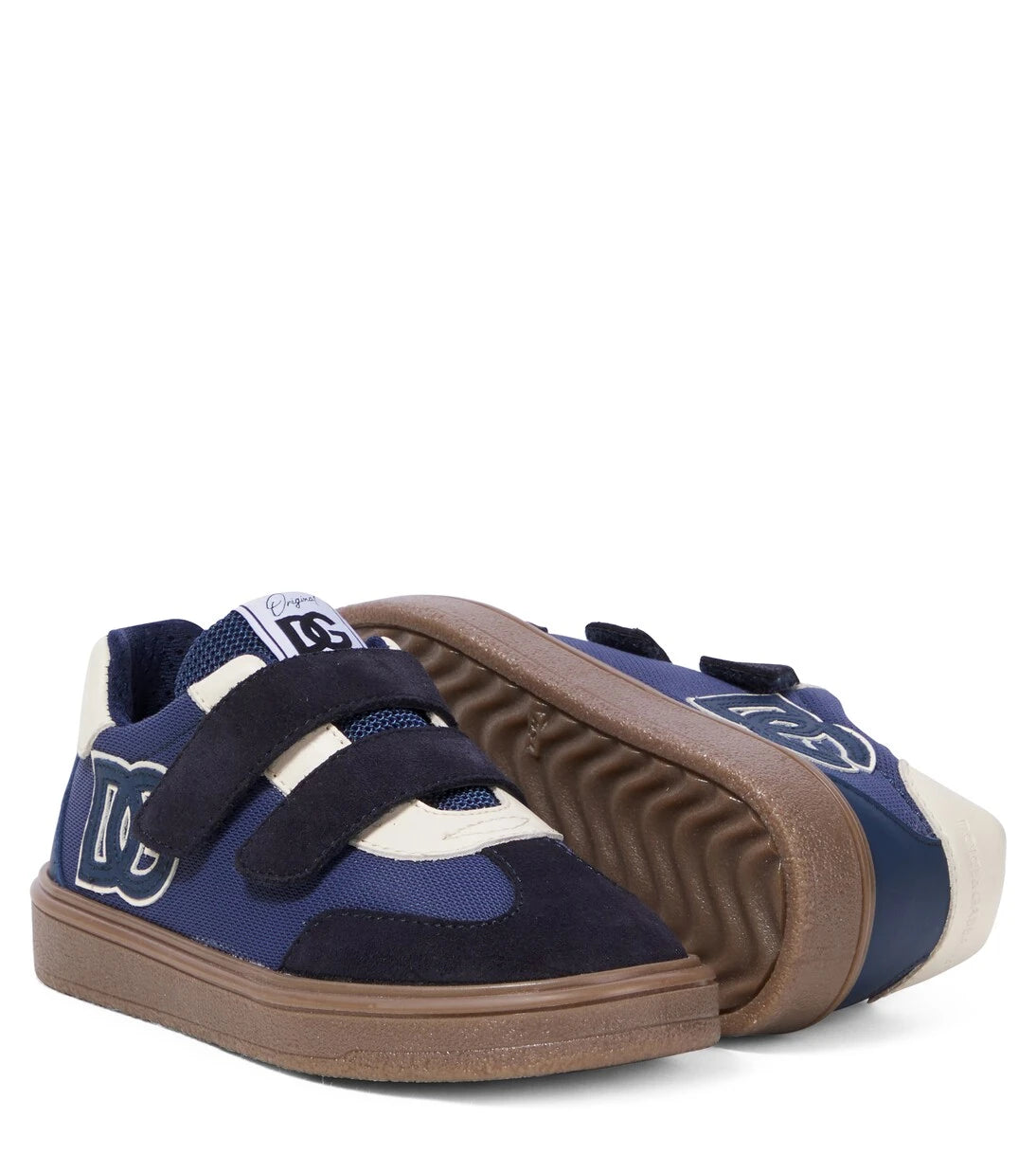 Dolce&Gabbana Kids - DG suede-trimmed sneakers