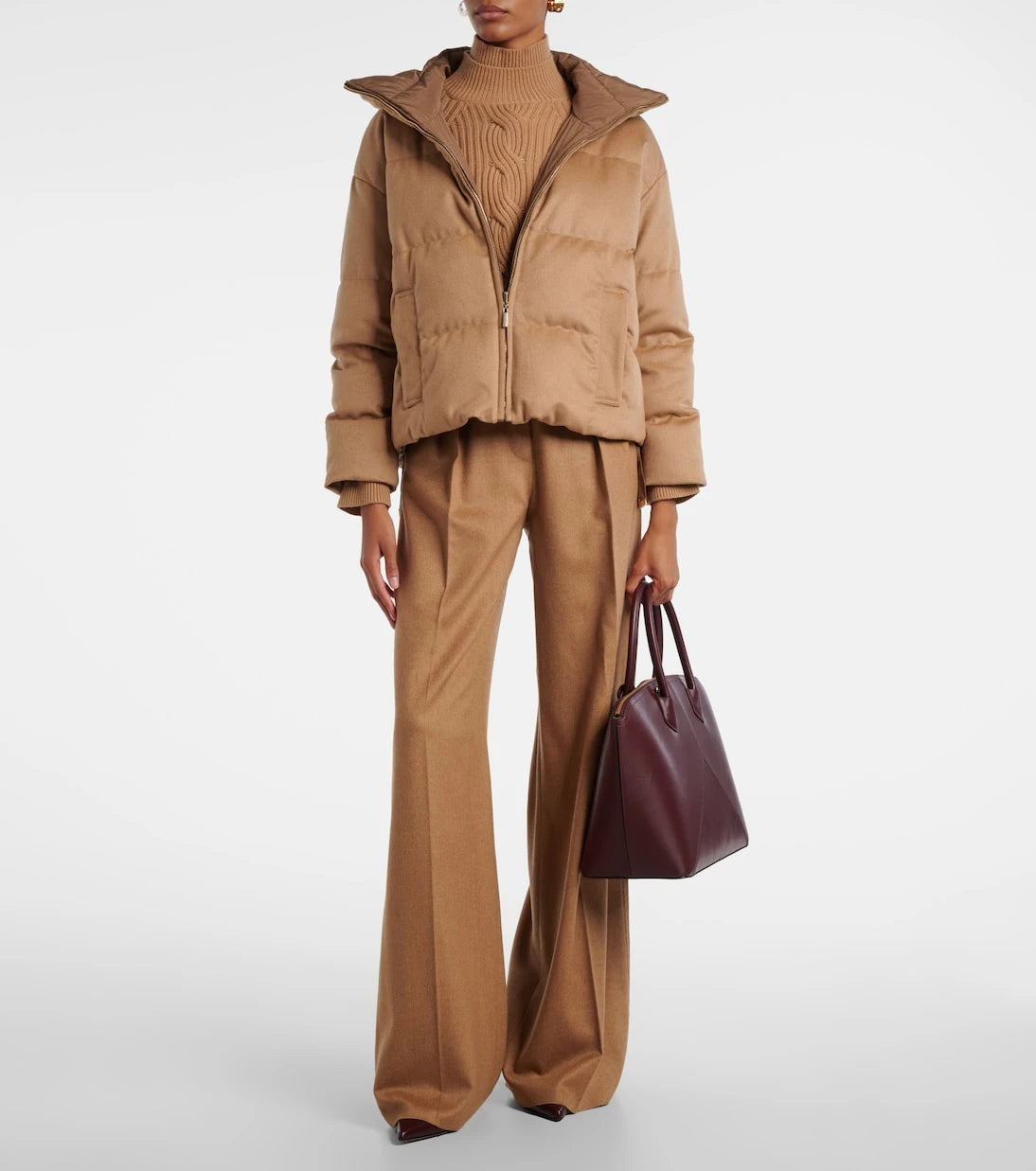 Max Mara - جاكيت دييغو مبطن من وبر الجمل يمكن ارتداؤه على الوجهين