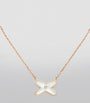 Rose Gold, Diamond and Mother-of-Pearl Jeux de Liens Pendant Necklace