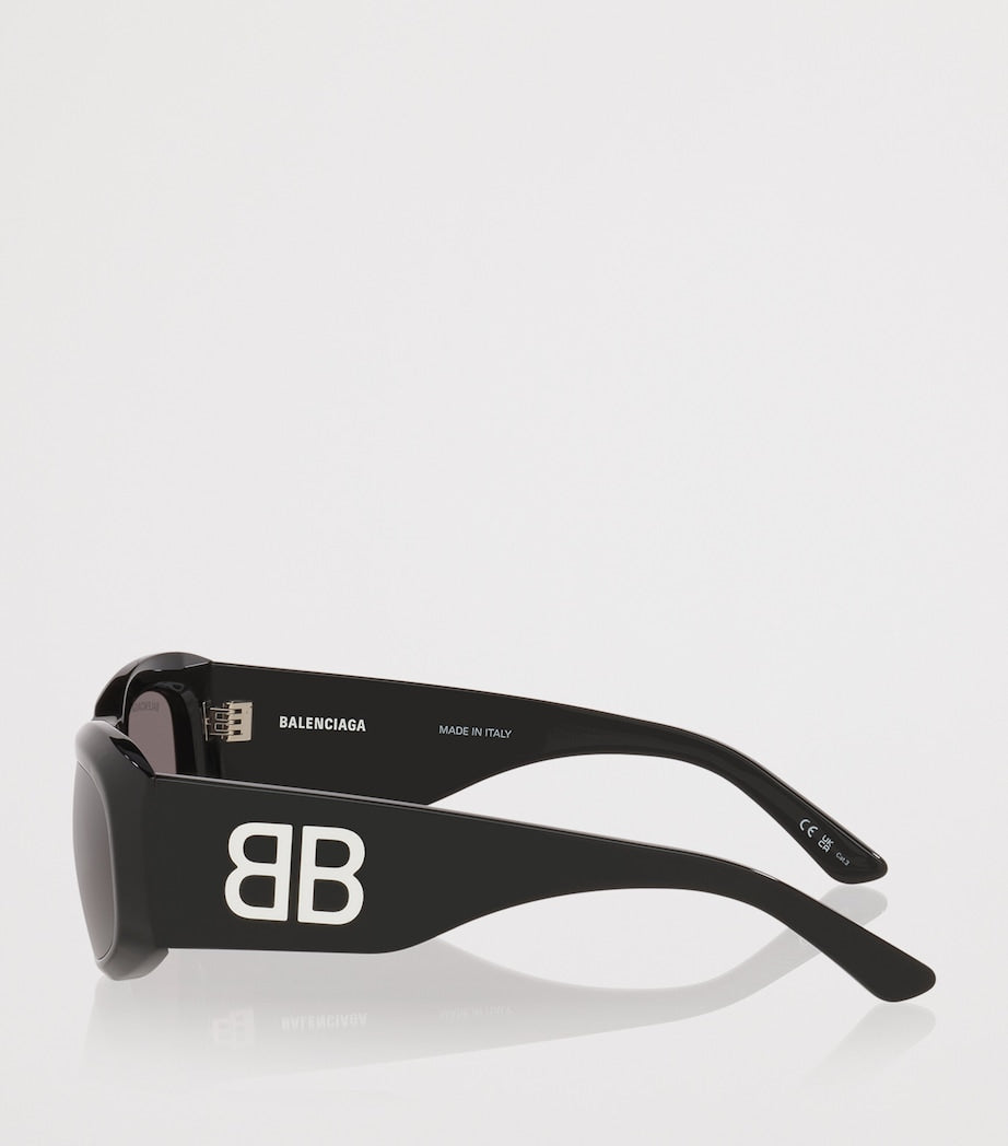 Black Acetate BB0395S Rectangular Sunglasses