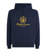 Cotton-Blend Polo Crest Hoodie NAVY