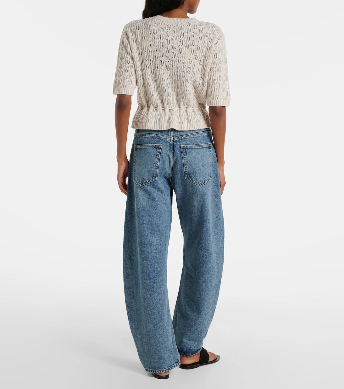 Frame - Bubble barrel-leg jeans