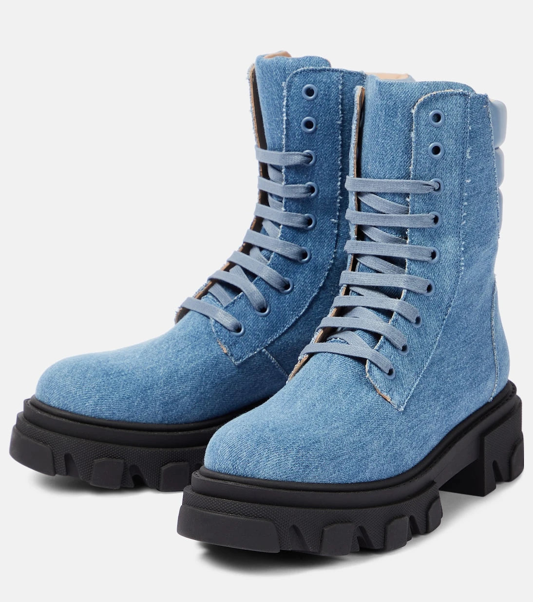 Gia Borghini - Gia 35 denim combat boots