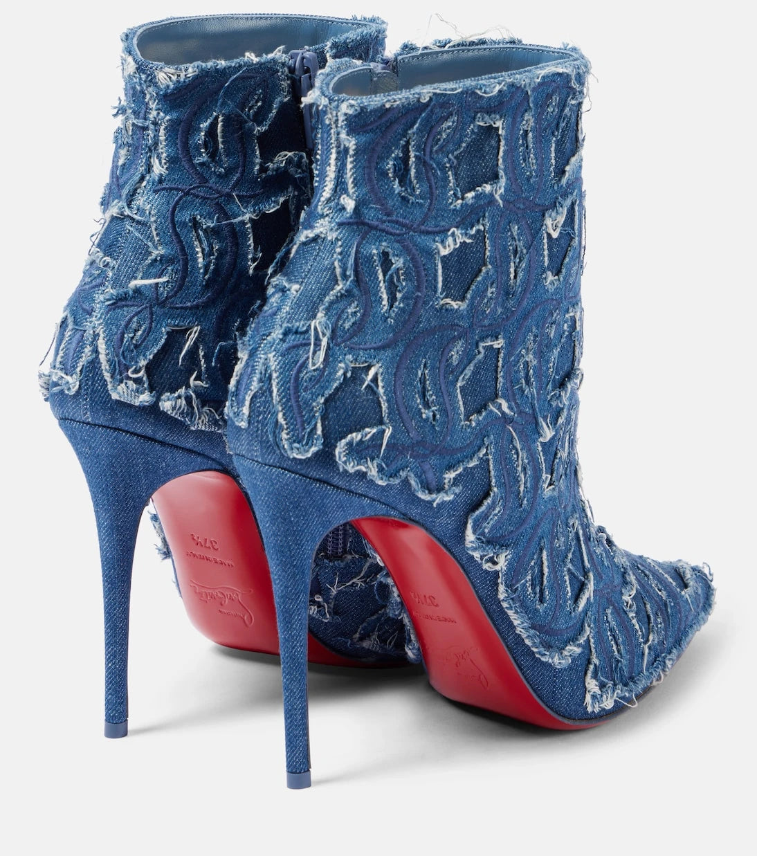 Christian Louboutin - So Kate 100 denim pumps
