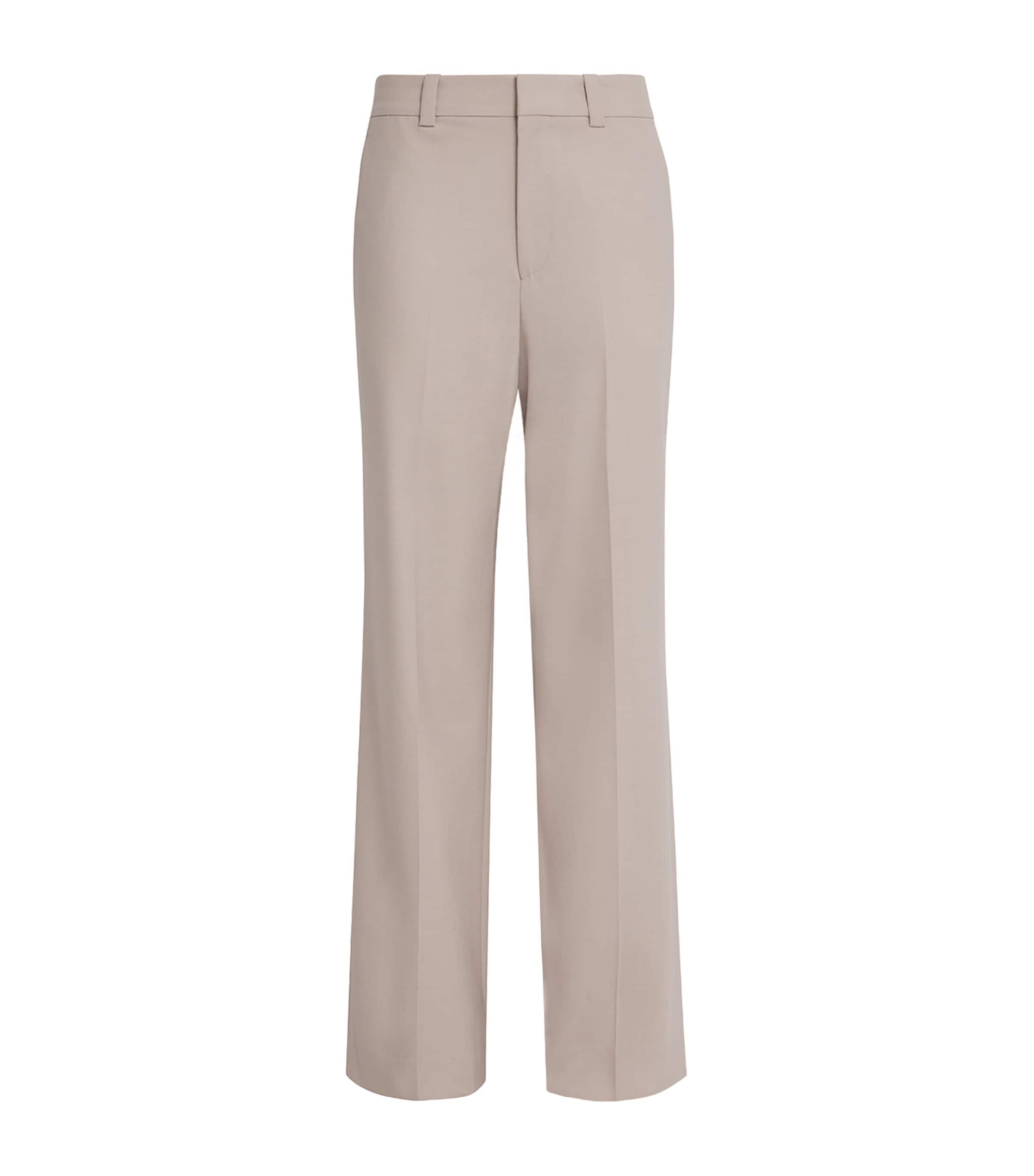 Victoria Beckham Pink Straight Tailored Trousers