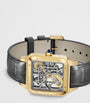 Cartier Large Yellow Gold Santos-Dumont Skeleton Watch 43.5mm