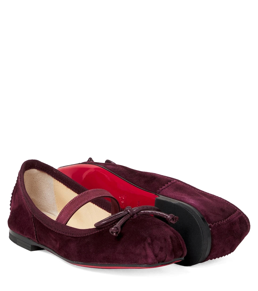Christian Louboutin Kids - Baballet suede ballet flats