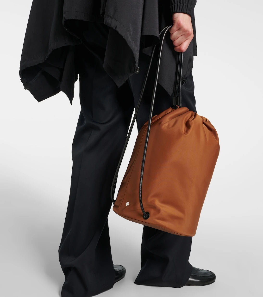 The Row - Sporty leather-trimmed backpack