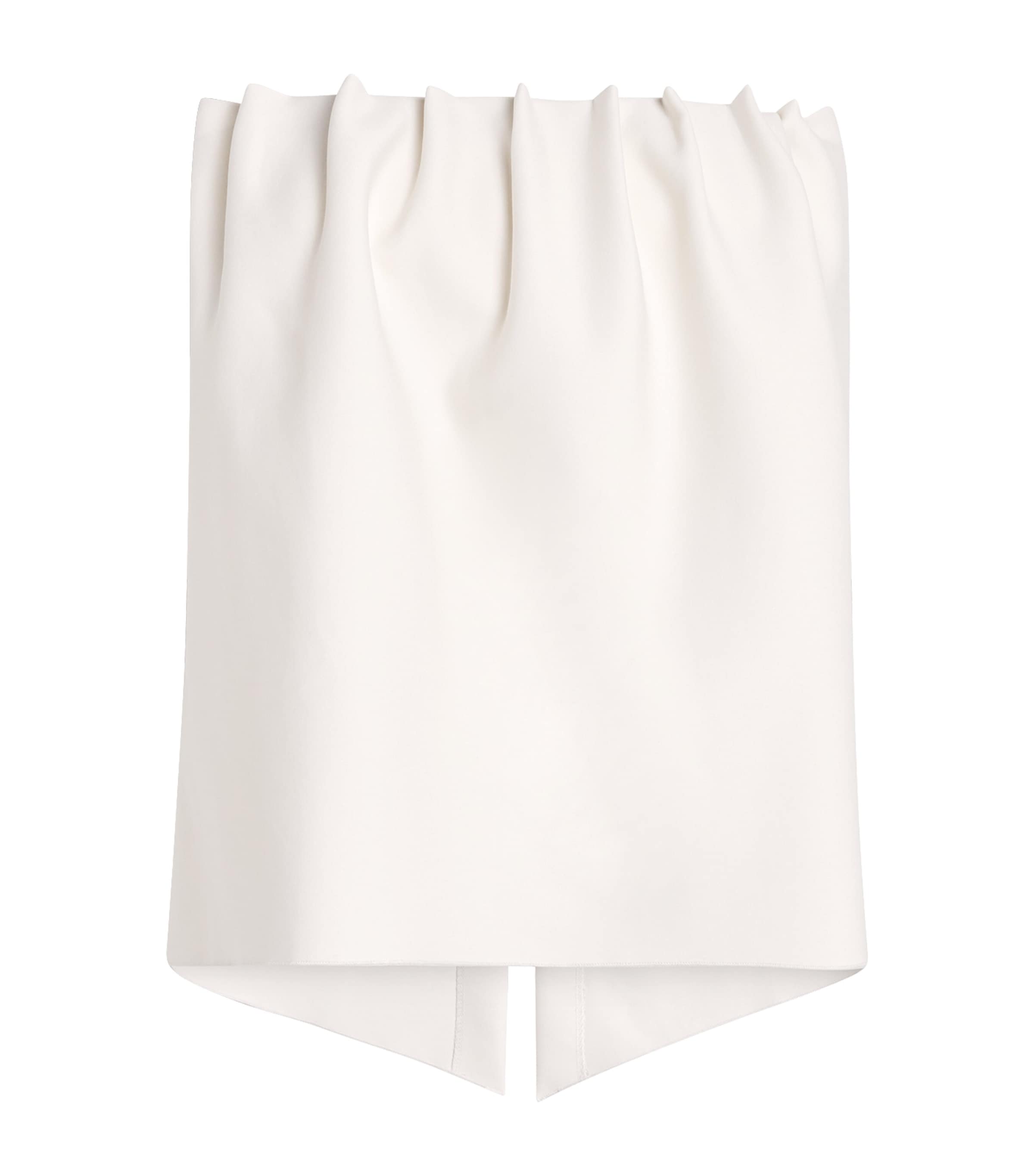 House Of Dagmar White Ruched Sleeveless Top