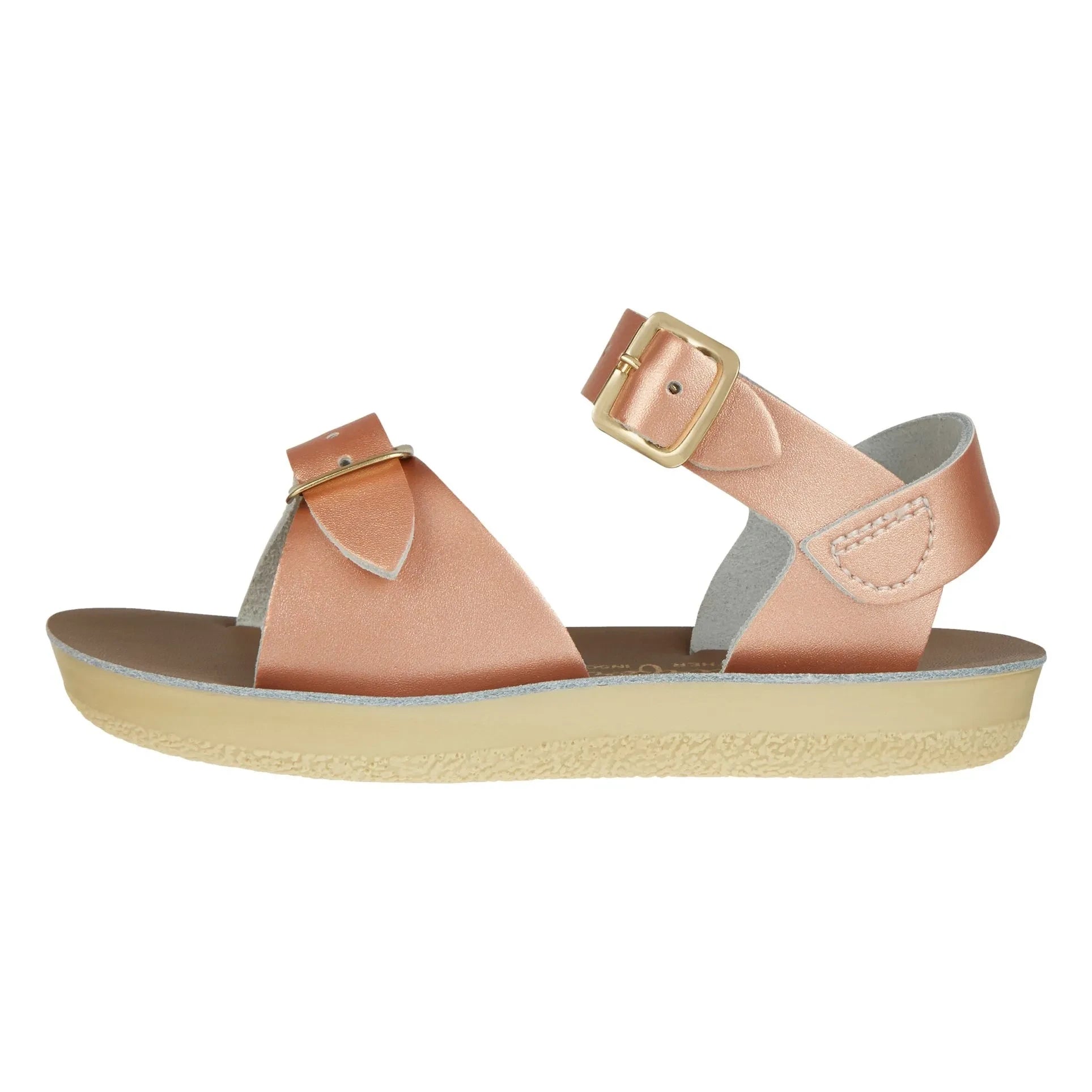 Salt-Water - Waterproof Surfer Leather Sandals | Pink Gold