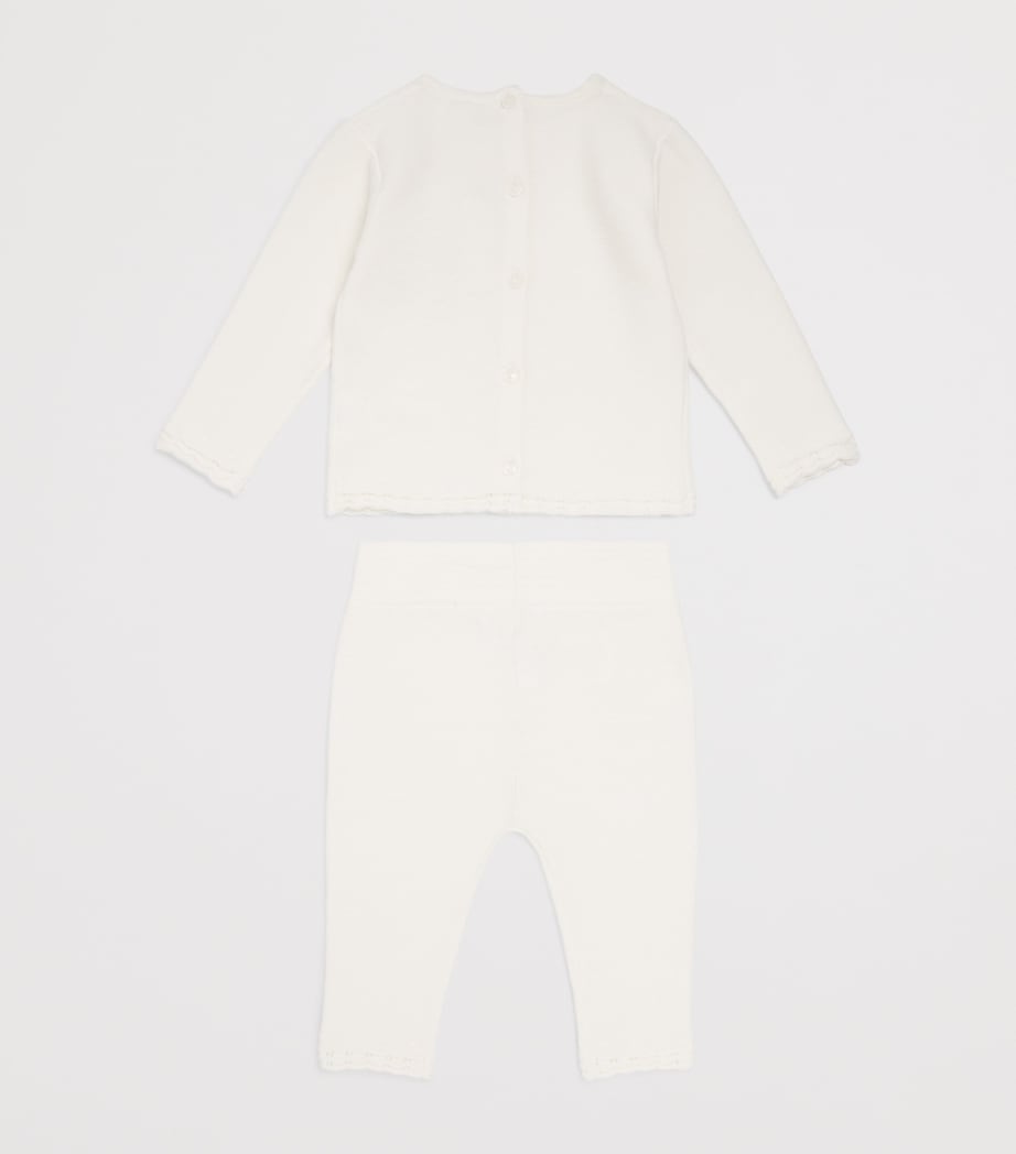 Cotton Knitted Top and Leggings Set (1-24 Months)