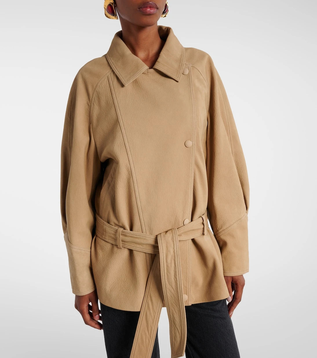 Nour Hammour - Buffy leather jacket